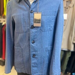 Waterville Fit Shirt Linen Jacket Barett Size 50 ITMade In Italy